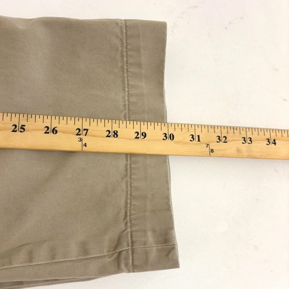 Polo Ralph Lauren Straight Leg Chino Pant Mens 36x32 Tan Classic Fit Flat Front
